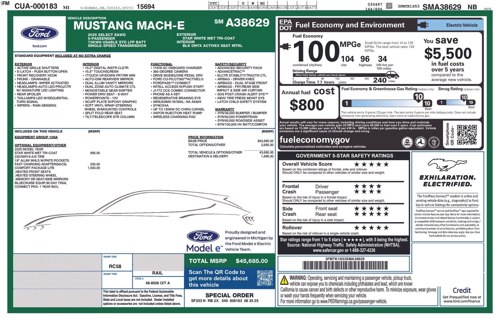 Thumbnail: 2025 Ford Mustang Mach-E - 5