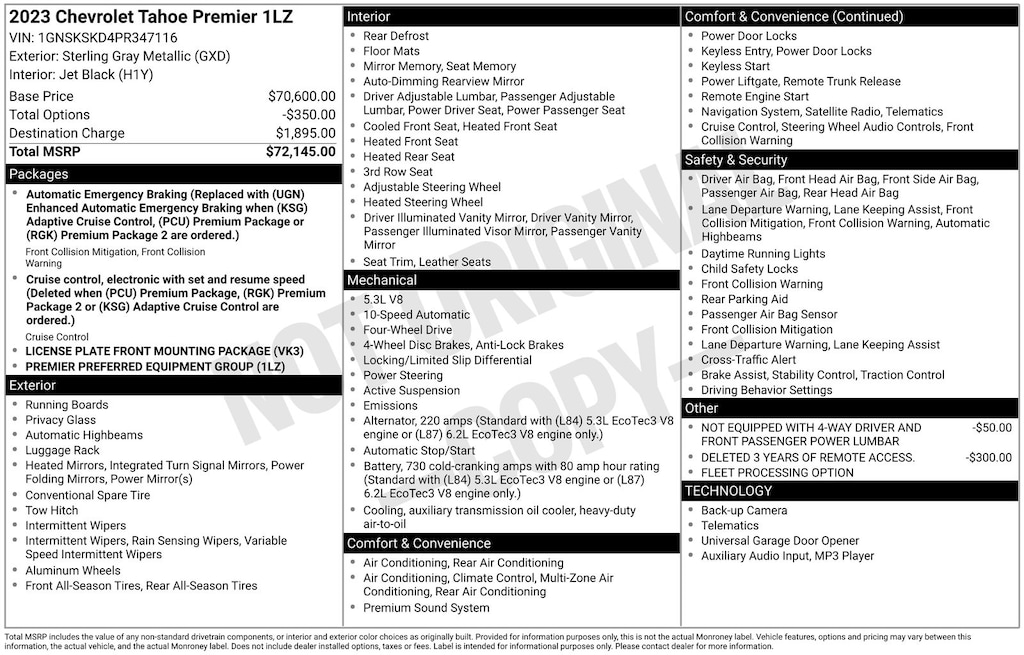 Certified 2023 Chevrolet Tahoe Premier SUV