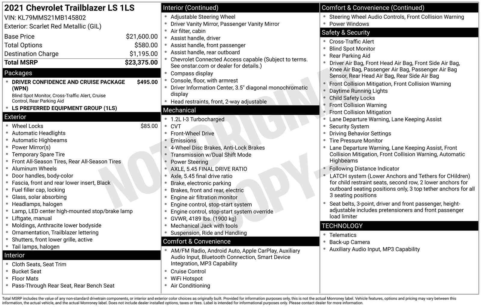 Thumbnail: 2021 Chevrolet TrailBlazer - 4