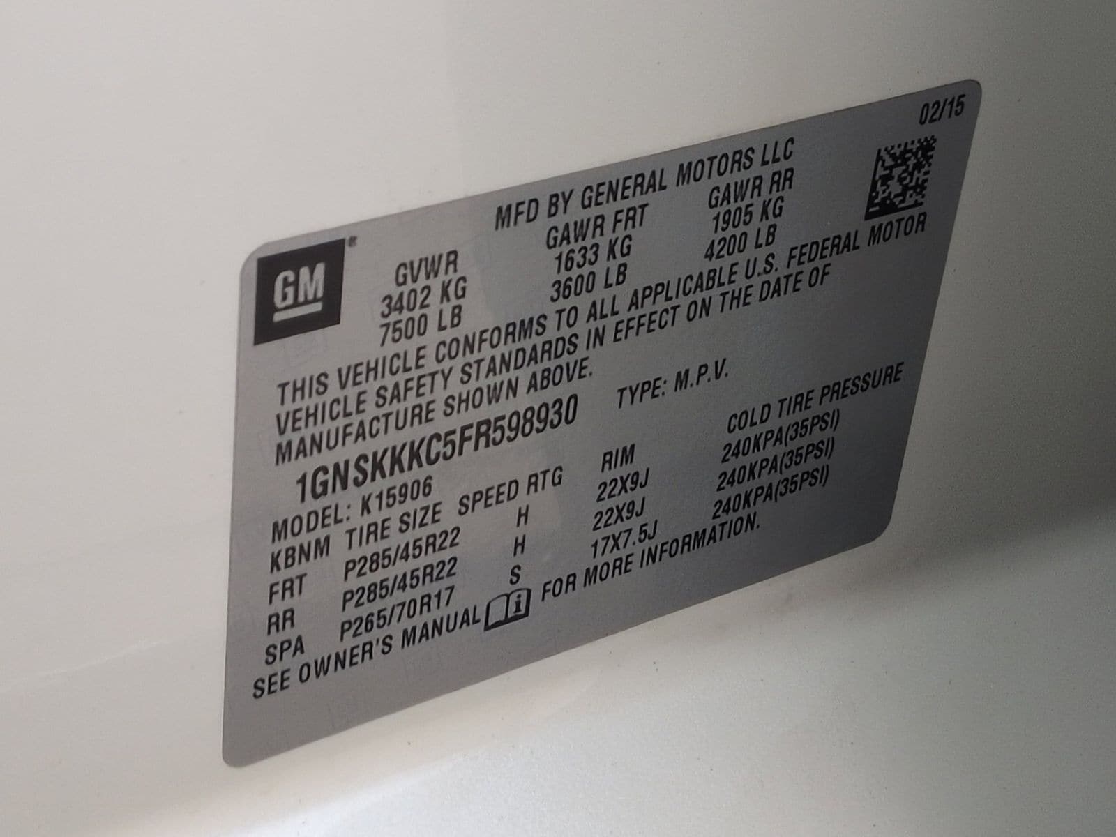 Thumbnail: 2015 Chevrolet Suburban - 46