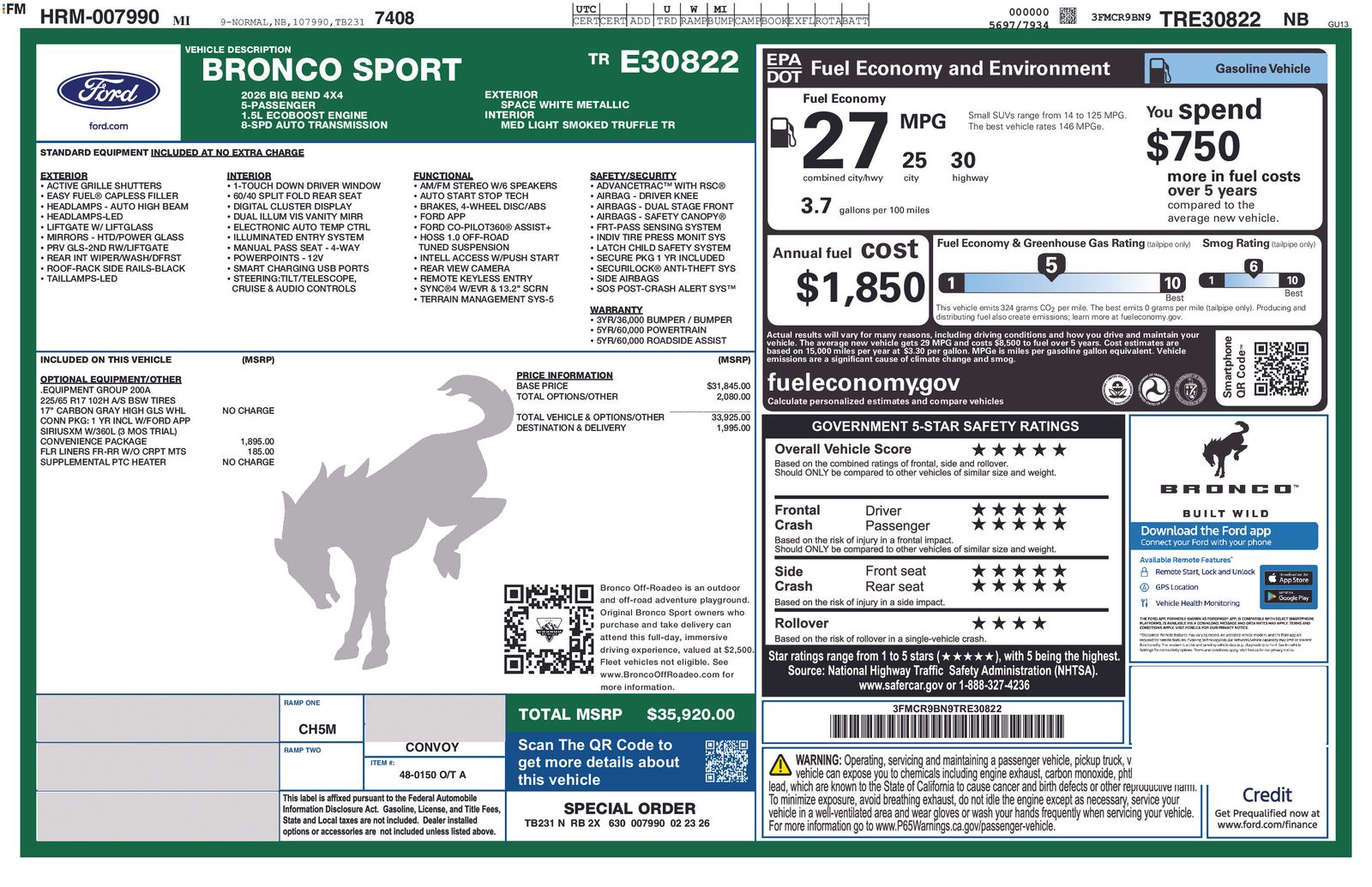 Thumbnail: 2026 Ford Bronco Sport - 5