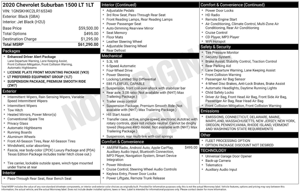 Used 2020 Chevrolet Suburban LT SUV