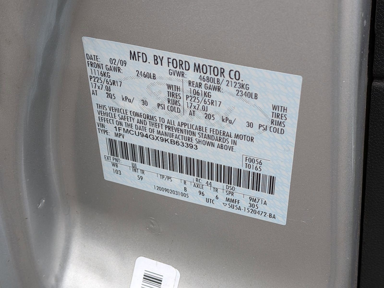 Thumbnail: 2009 Ford Escape - 10