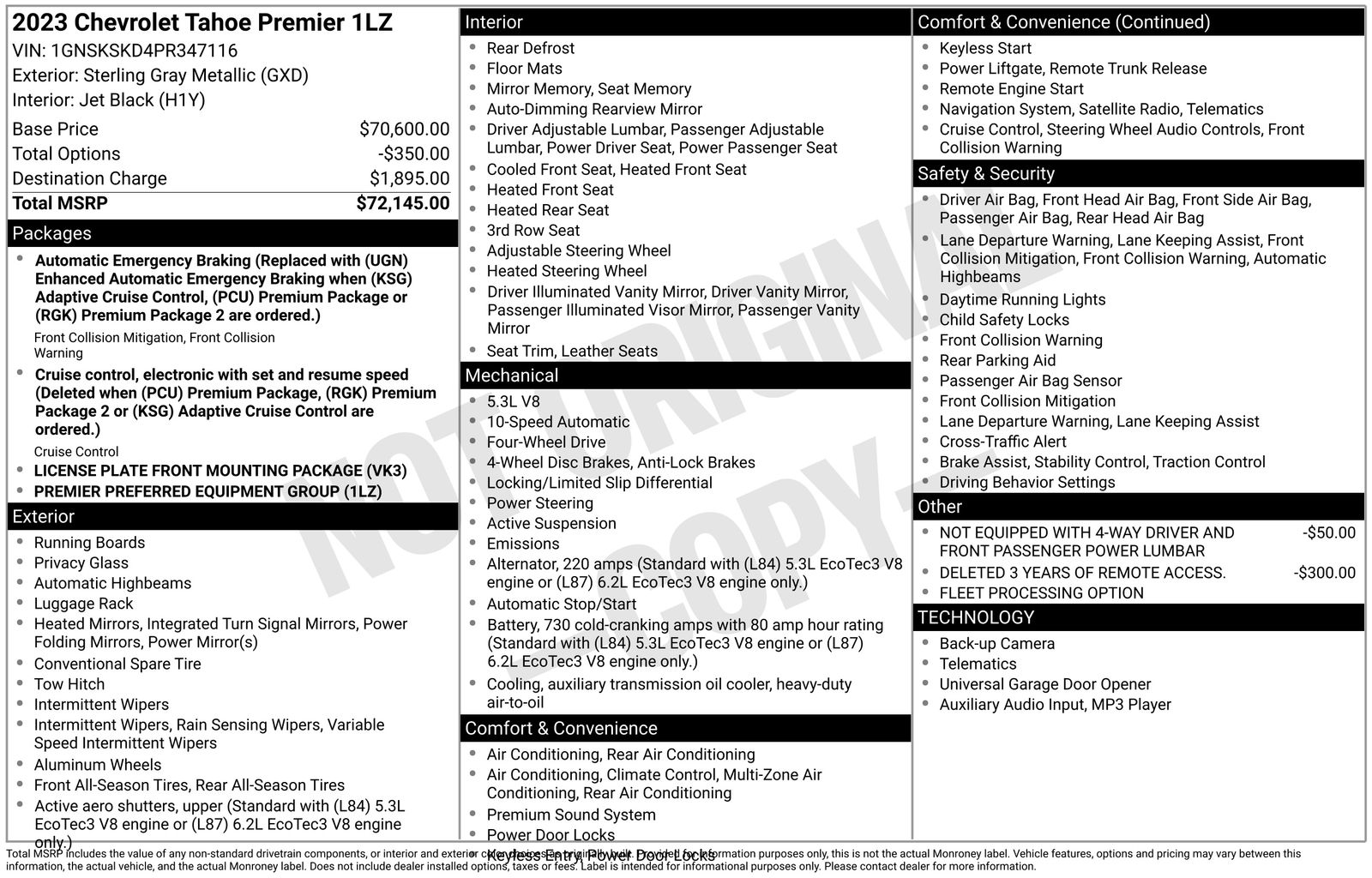 Thumbnail: 2023 Chevrolet Tahoe - 4