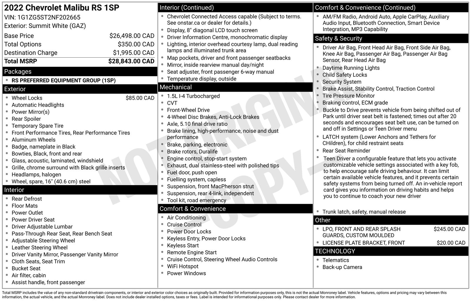 Thumbnail: 2022 Chevrolet Malibu - 4