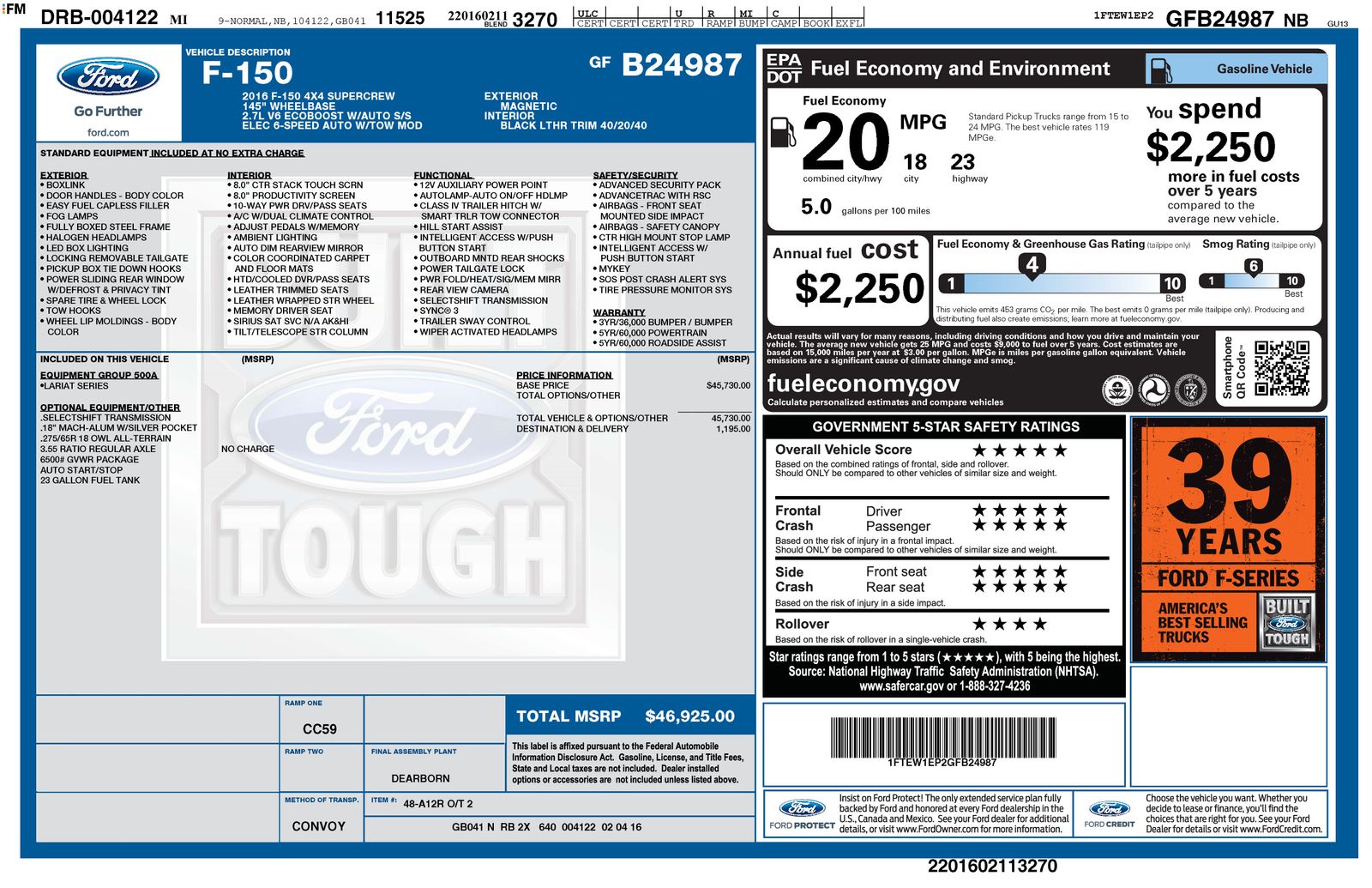 Thumbnail: 2016 Ford F-150 - 4