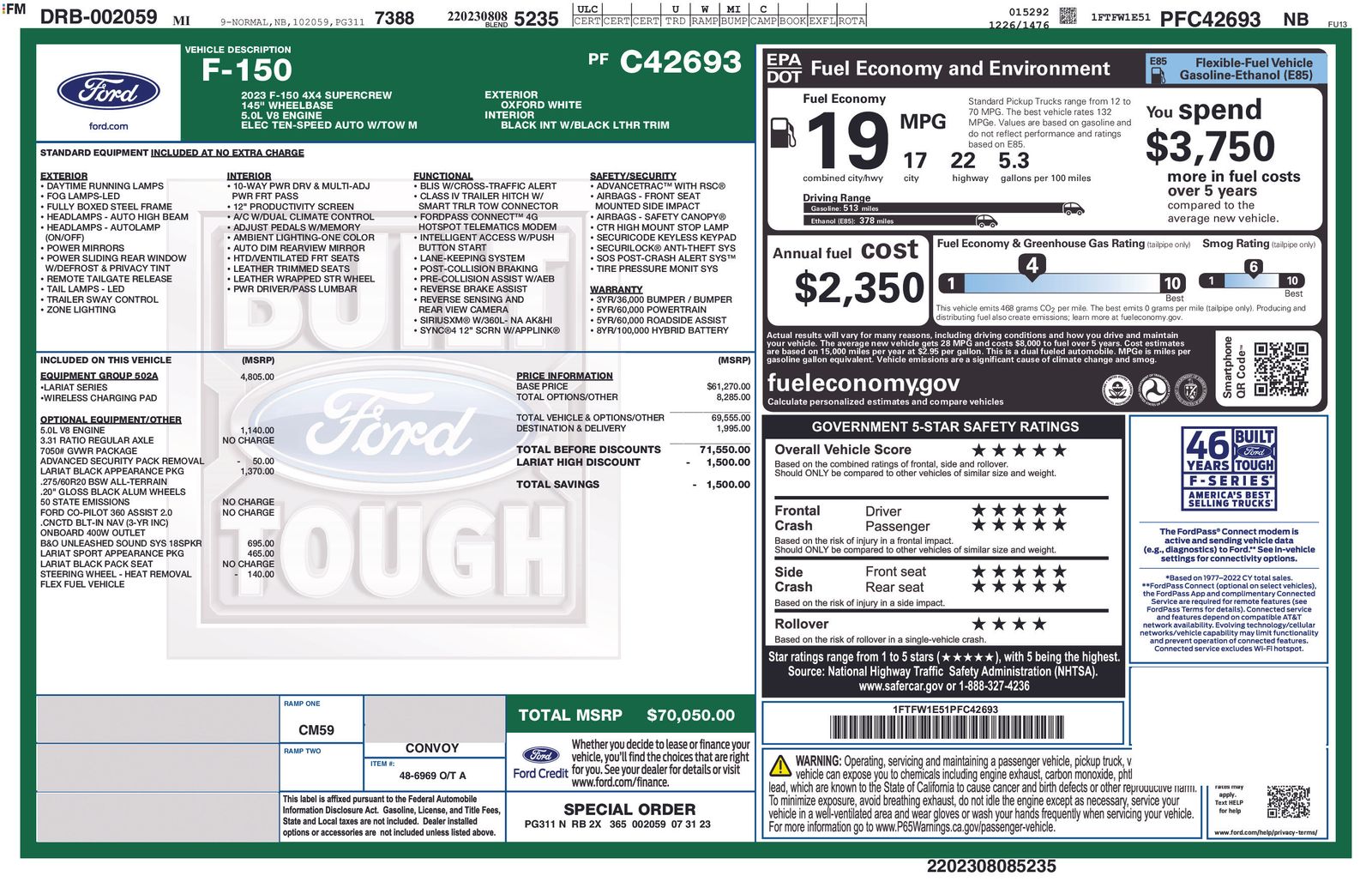 2023 Ford F-150 Lariat 4