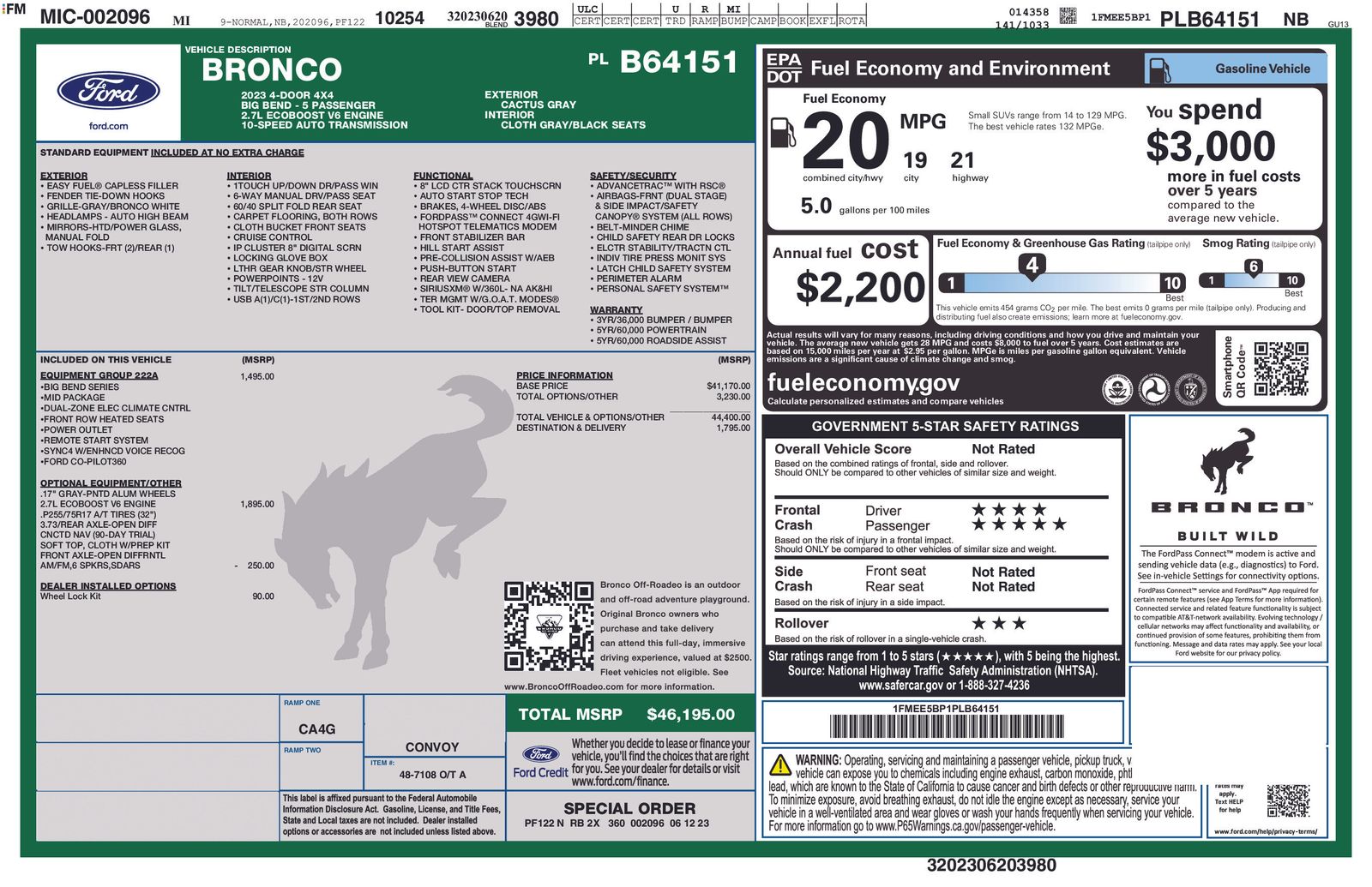 Thumbnail: 2023 Ford Bronco - 4