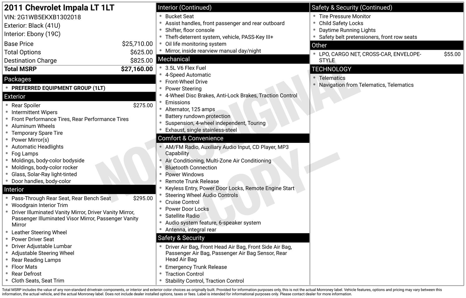 Thumbnail: 2011 Chevrolet Impala - 7