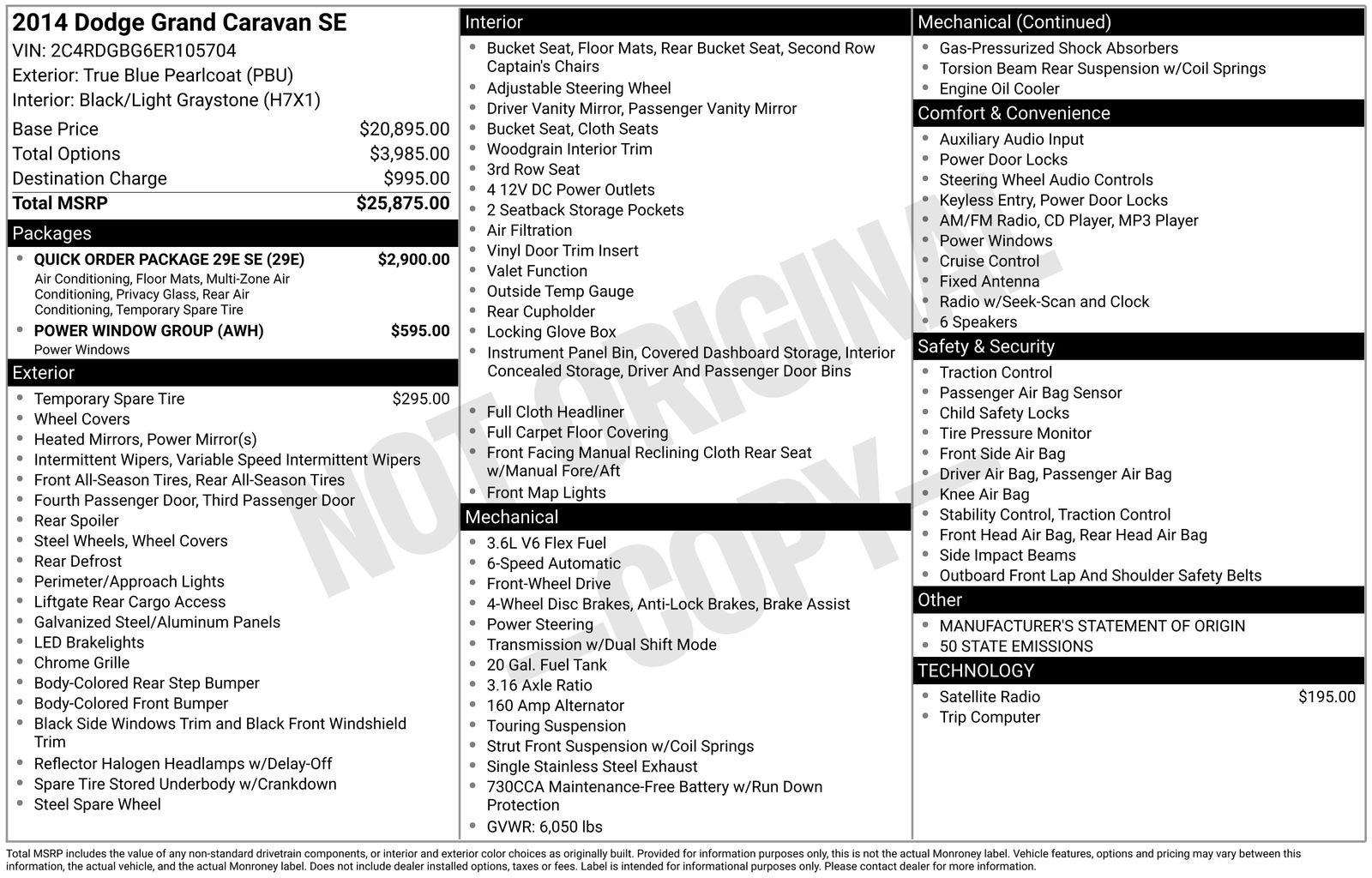 Thumbnail: 2014 Dodge Grand Caravan - 8