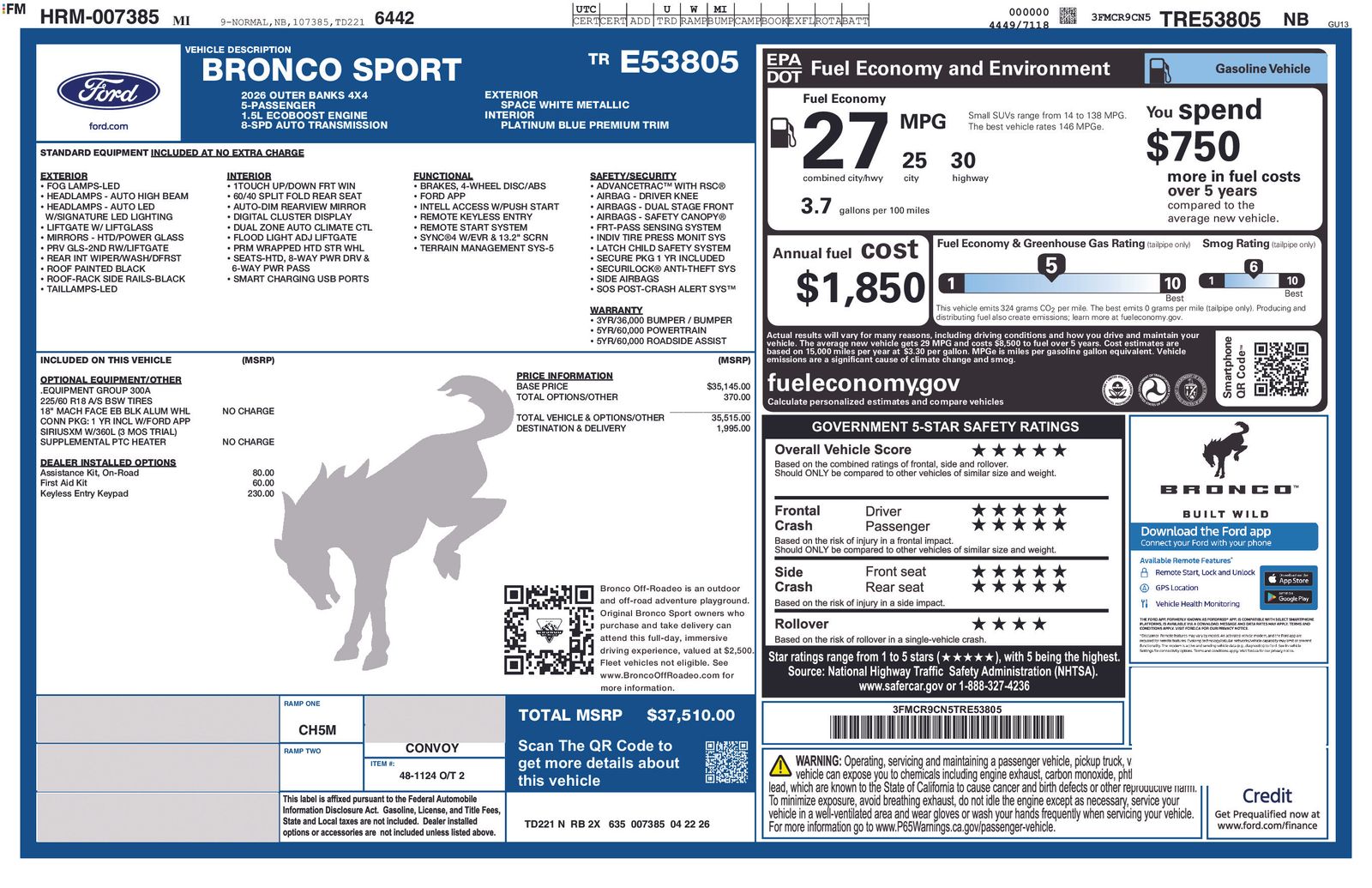 Thumbnail: 2026 Ford Bronco Sport - 5