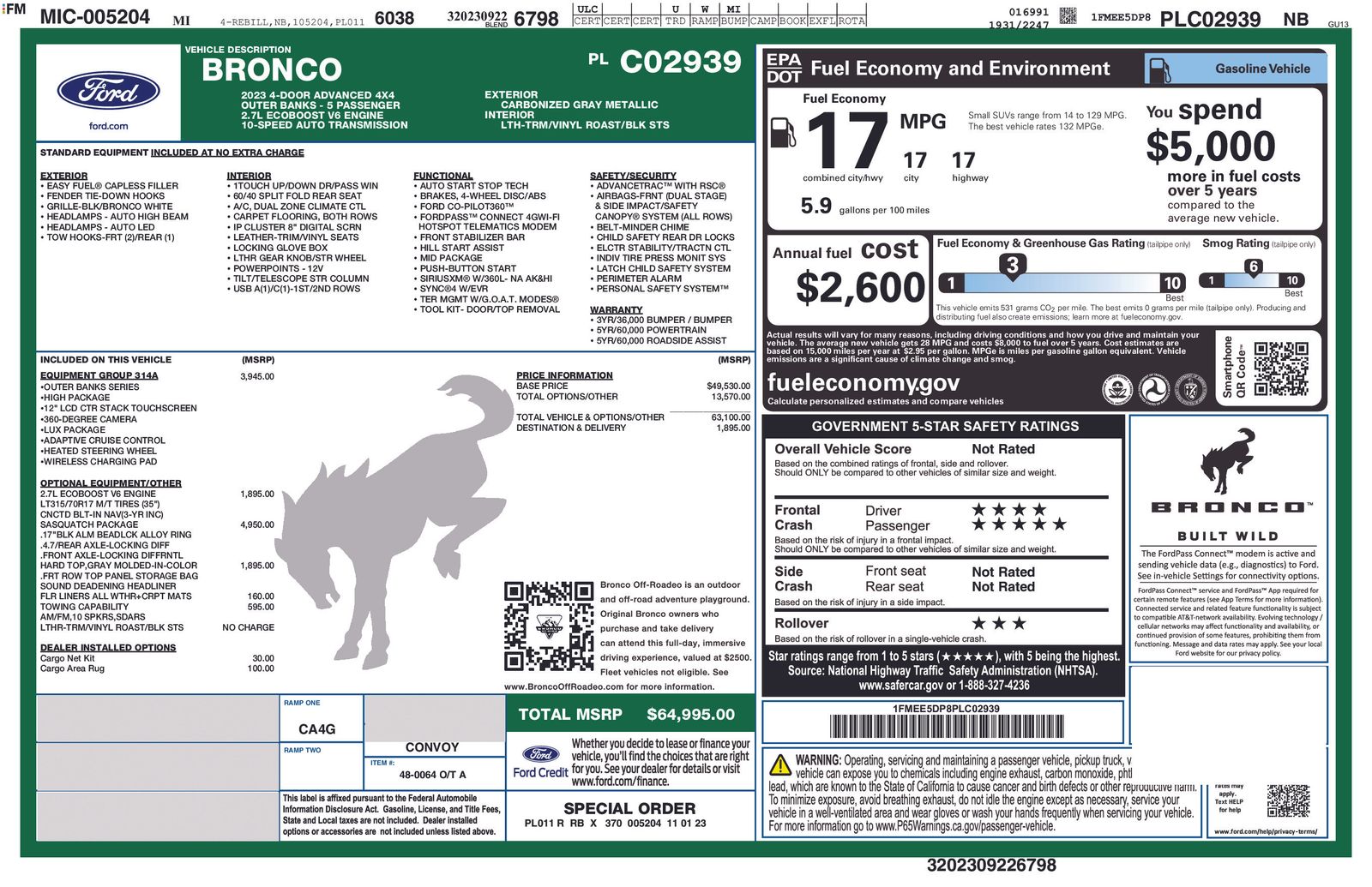 Thumbnail: 2023 Ford Bronco - 4