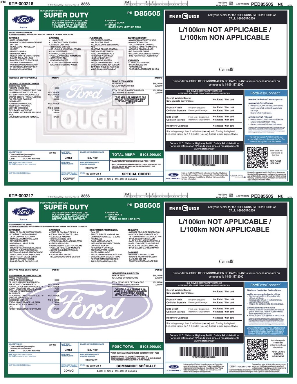 Used 2023 Ford F-250SD Platinum Truck