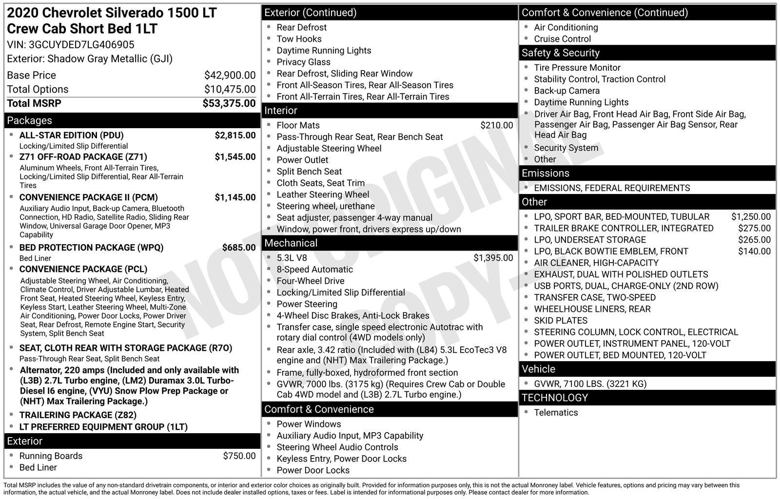 Thumbnail: 2020 Chevrolet Silverado 1500 - 4