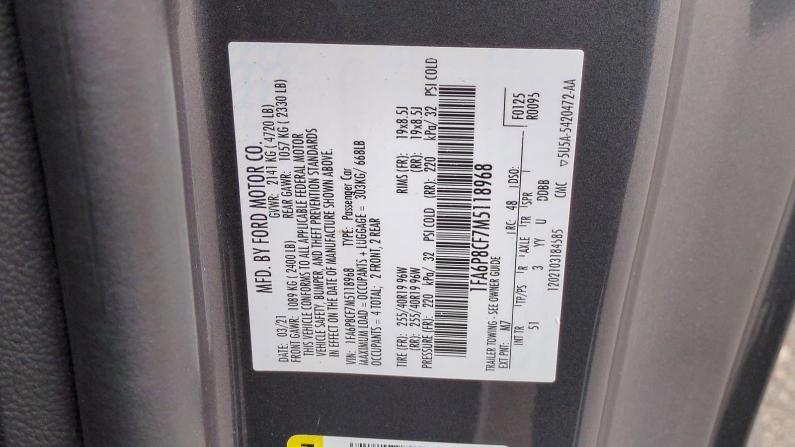 Thumbnail: 2021 Ford Mustang - 41