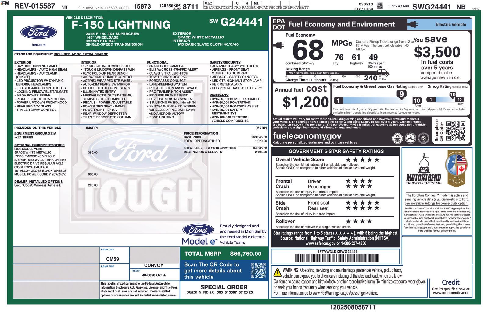 2025 Ford F-150 Lightning XLT -
                  Washington, MI