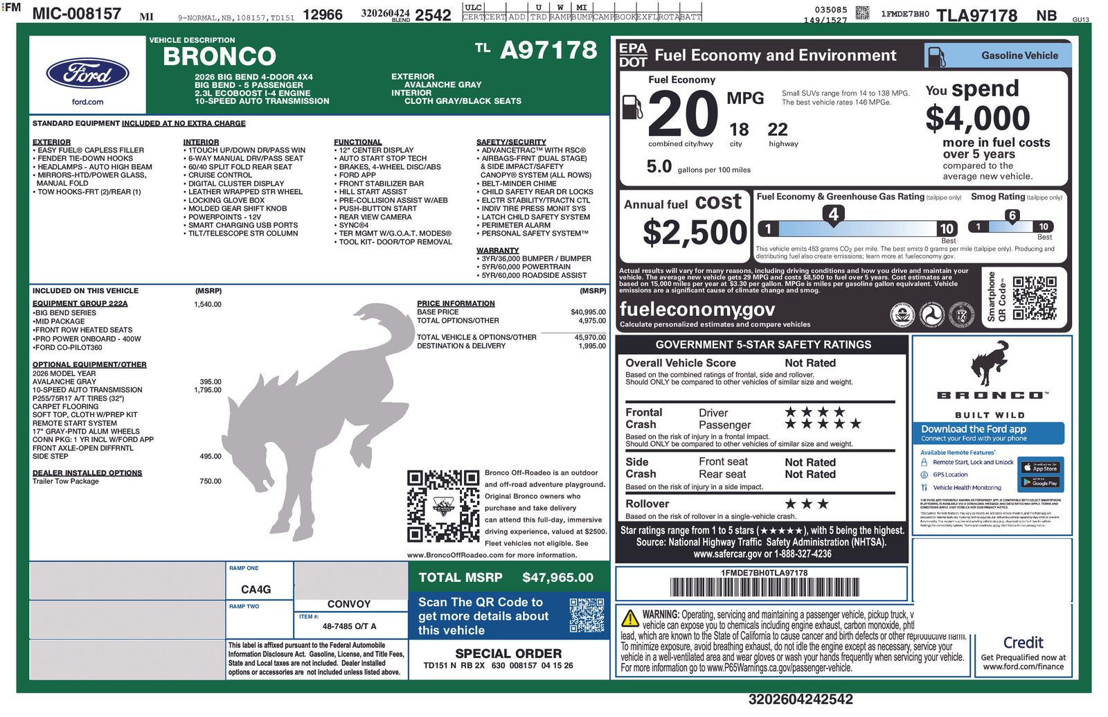 Thumbnail: 2026 Ford Bronco - 5