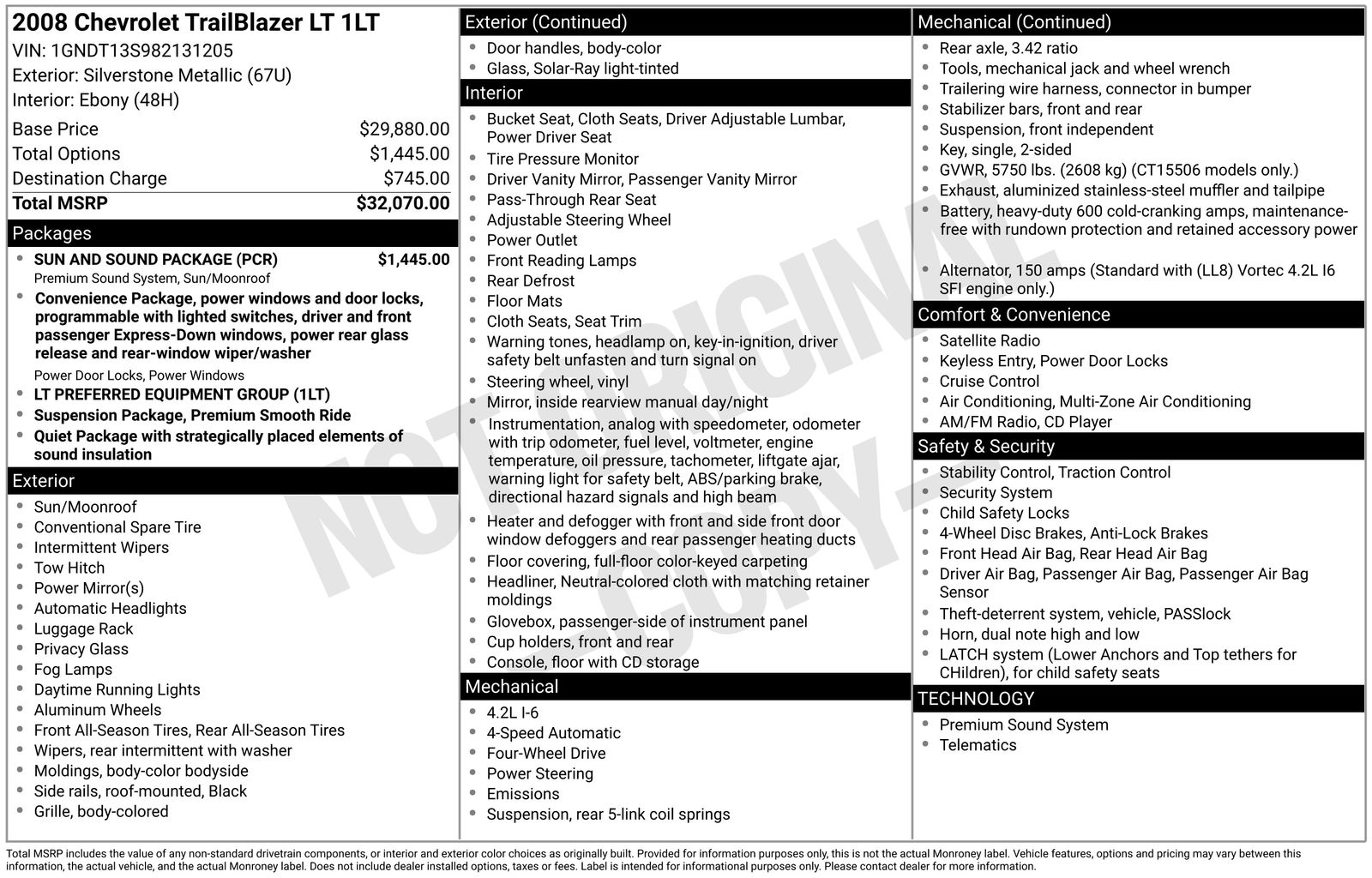 Thumbnail: 2008 Chevrolet TrailBlazer - 7
