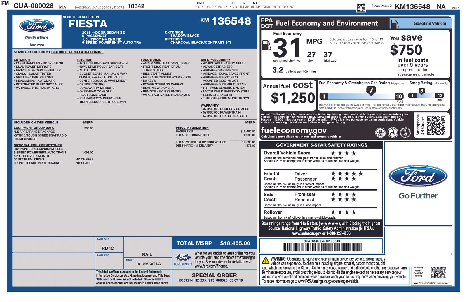 Thumbnail: 2019 Ford Fiesta - 8