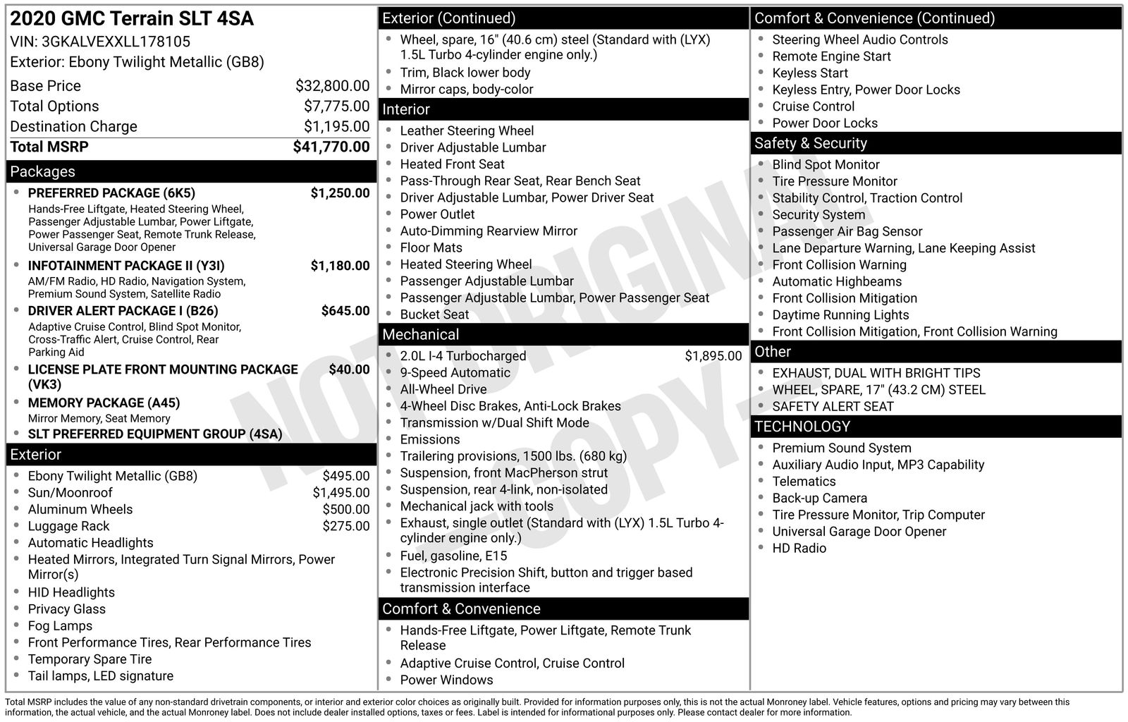 Thumbnail: 2020 GMC Terrain - 4