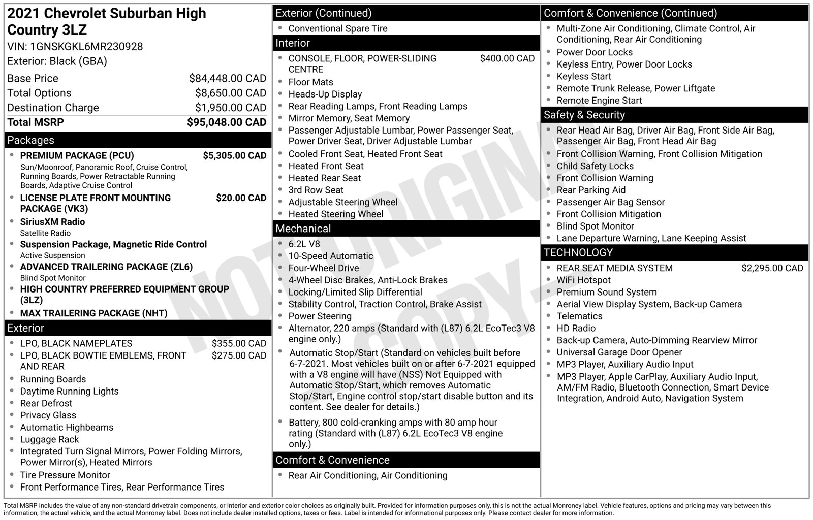 Certified 2021 Chevrolet Suburban High Country SUV
