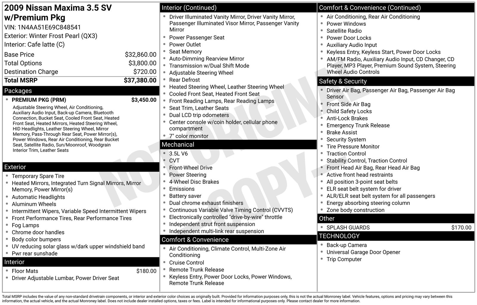 Thumbnail: 2009 Nissan Maxima - 4