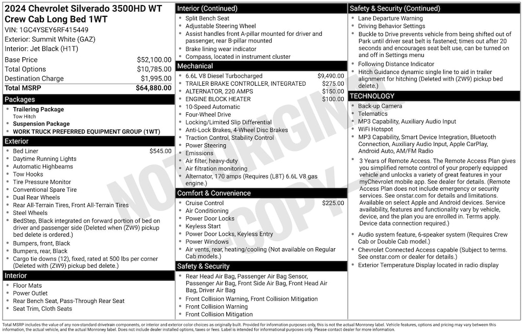 Certified 2024 Chevrolet Silverado 3500HD Work Truck Truck