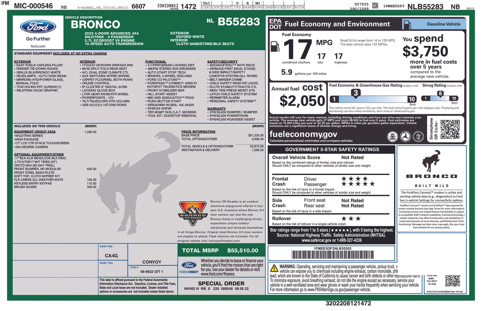 Thumbnail: 2022 Ford Bronco - 4