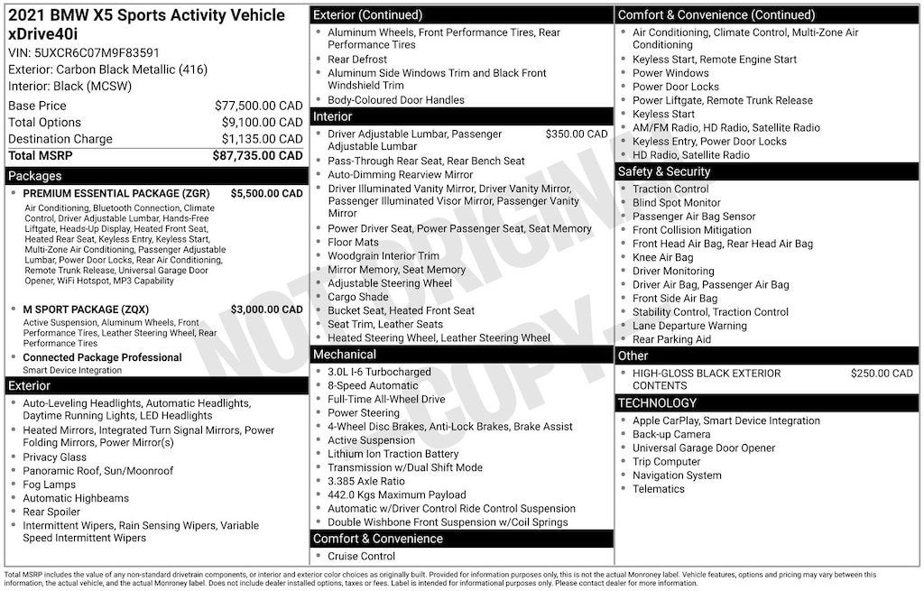 Certified 2021 BMW X5 xDrive40i SUV