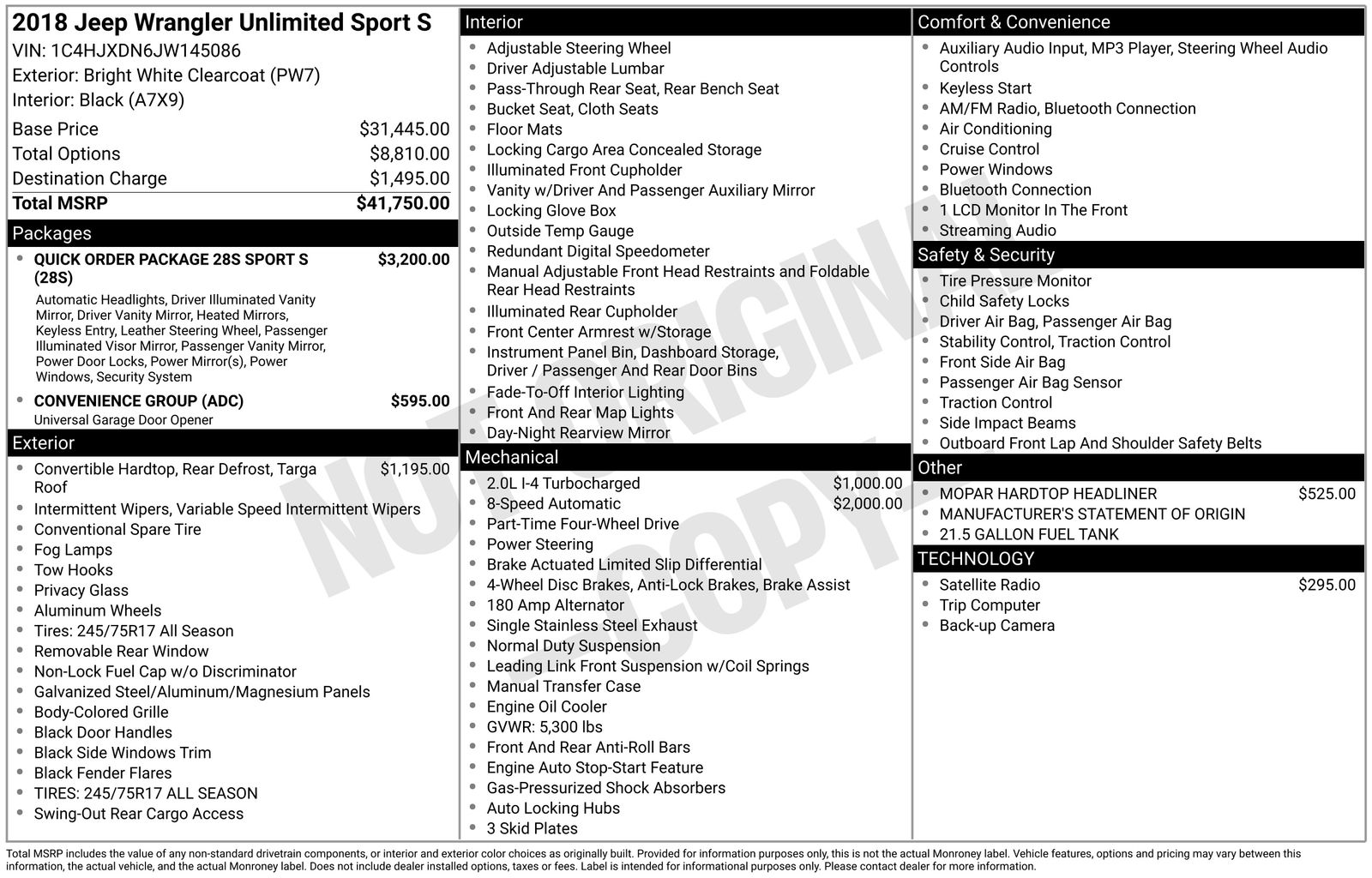 Thumbnail: 2018 Jeep Wrangler - 4