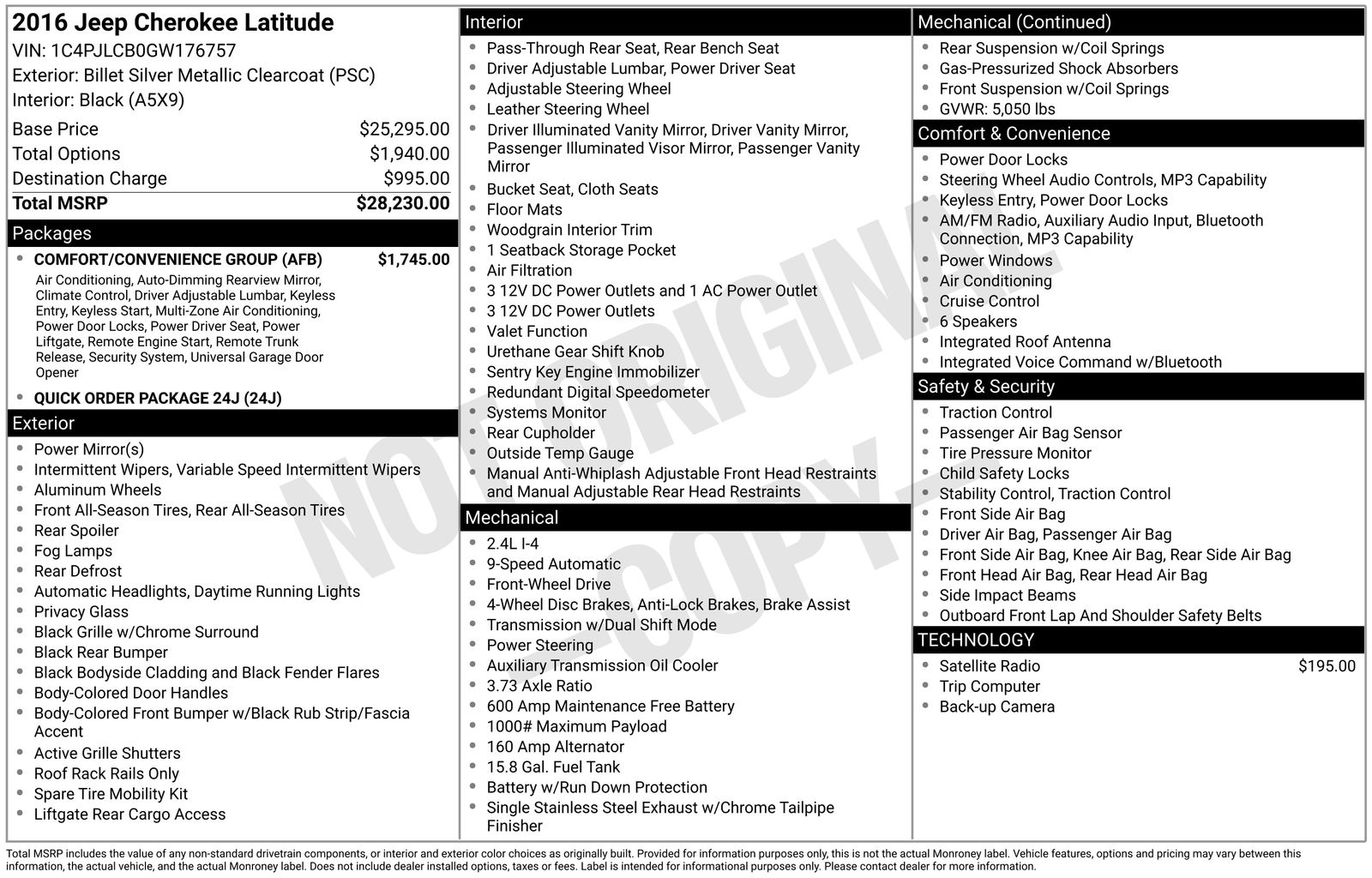 Thumbnail: 2016 Jeep Cherokee - 8