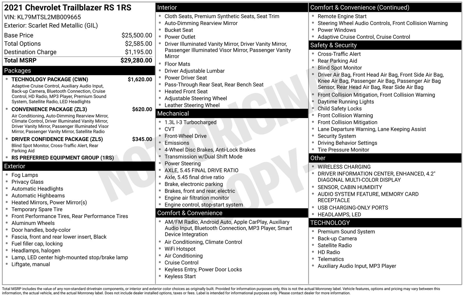 Thumbnail: 2021 Chevrolet TrailBlazer - 4