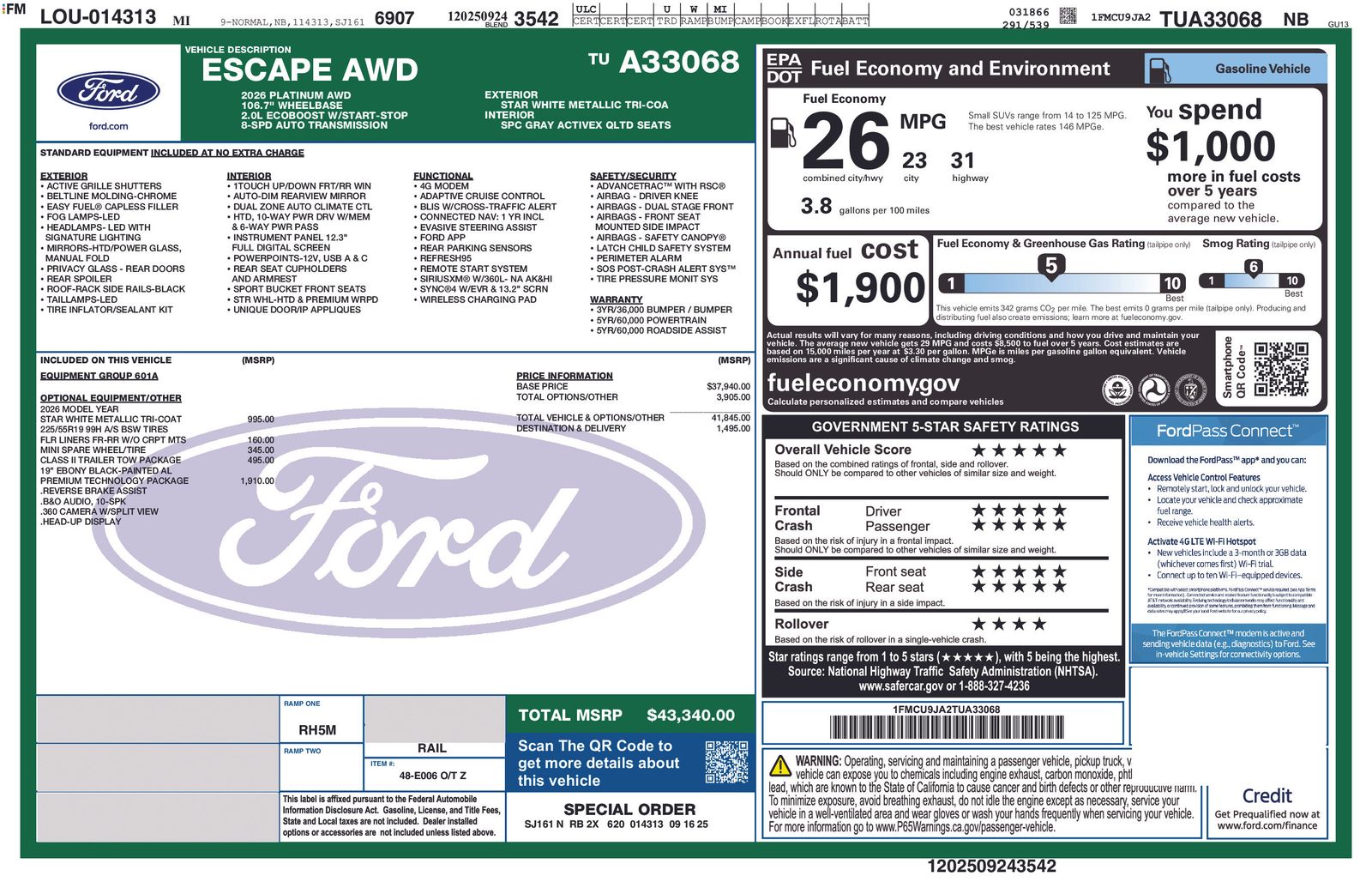 Thumbnail: 2026 Ford Escape - 5