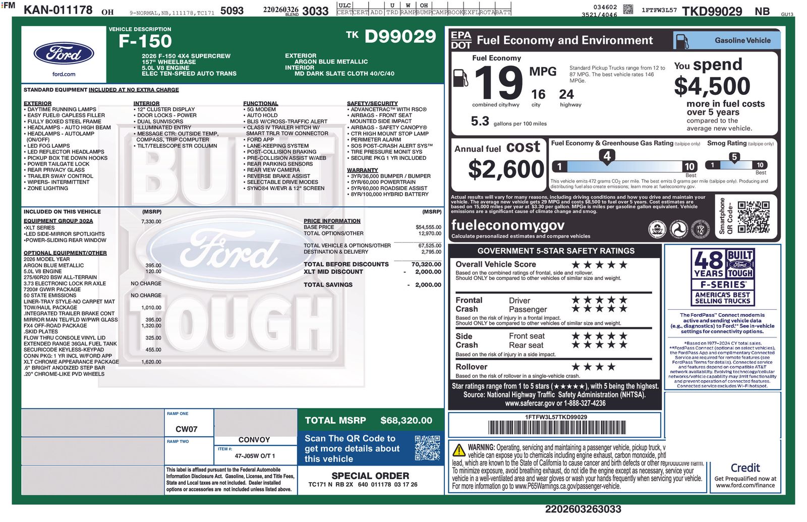 2026 Ford F-150 XLT 4x4 SuperCrew 5-1/2 Box's photo