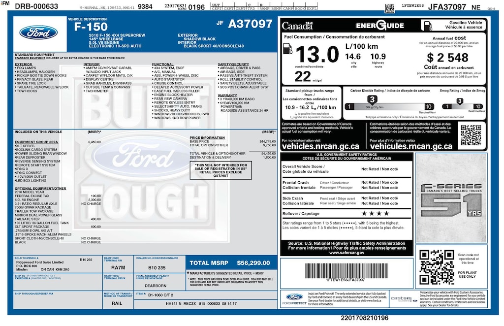 Certified 2018 Ford F-150 XLT Truck