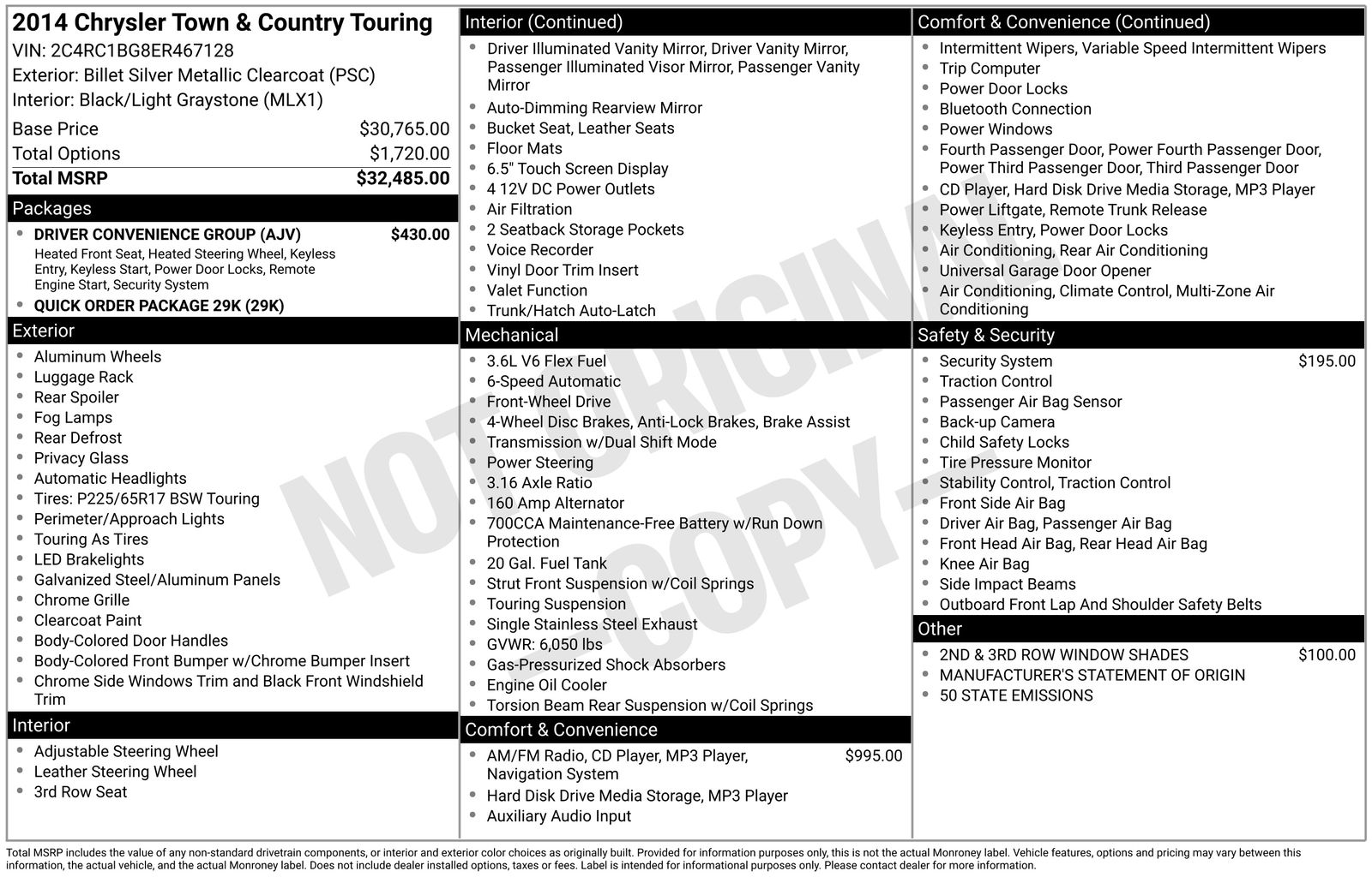 Thumbnail: 2014 Chrysler Town & Country - 8
