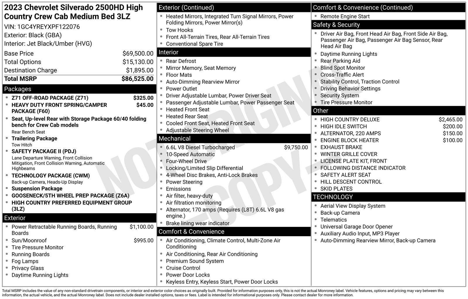 Thumbnail: 2023 Chevrolet Silverado 2500 - 4