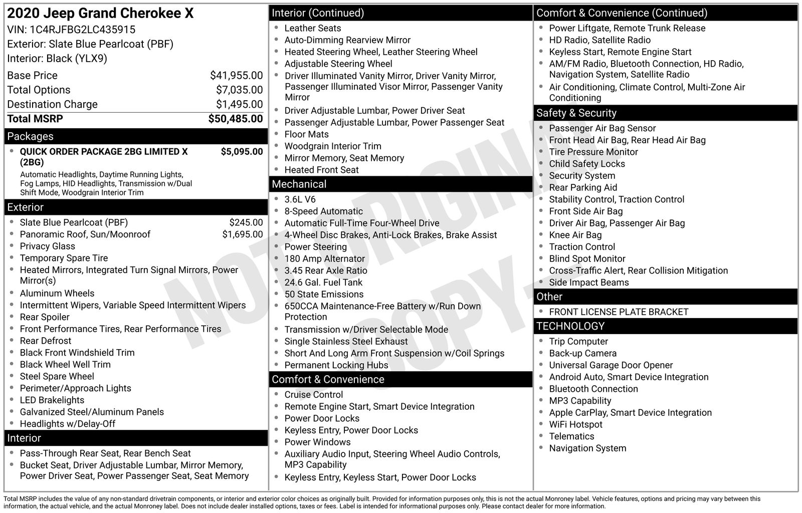 Thumbnail: 2020 Jeep Grand Cherokee - 4