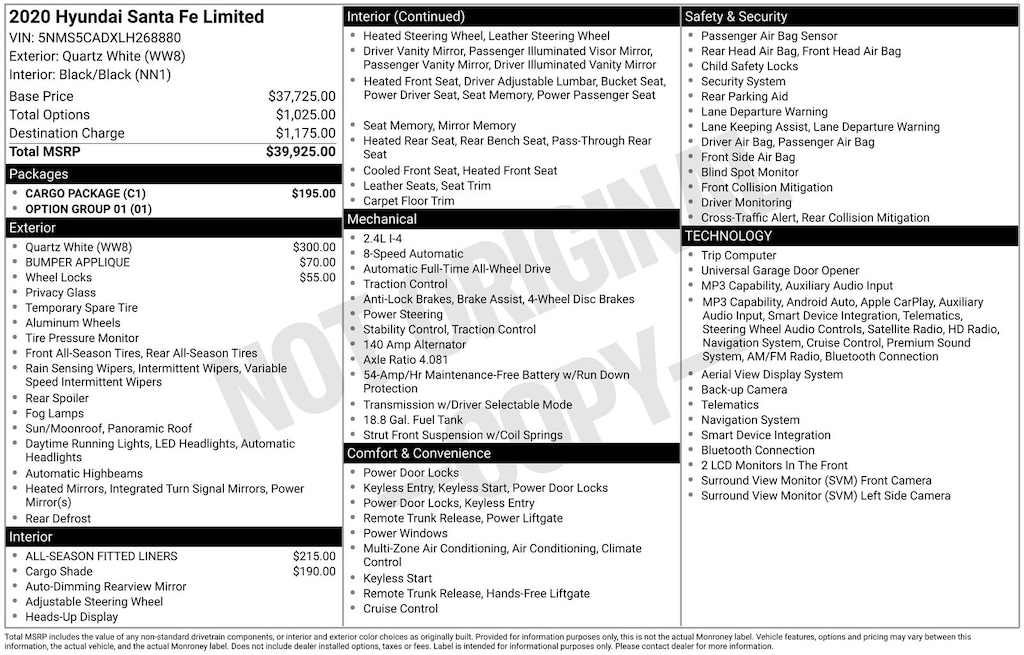 Used 2020 Hyundai Santa Fe Limited SUV