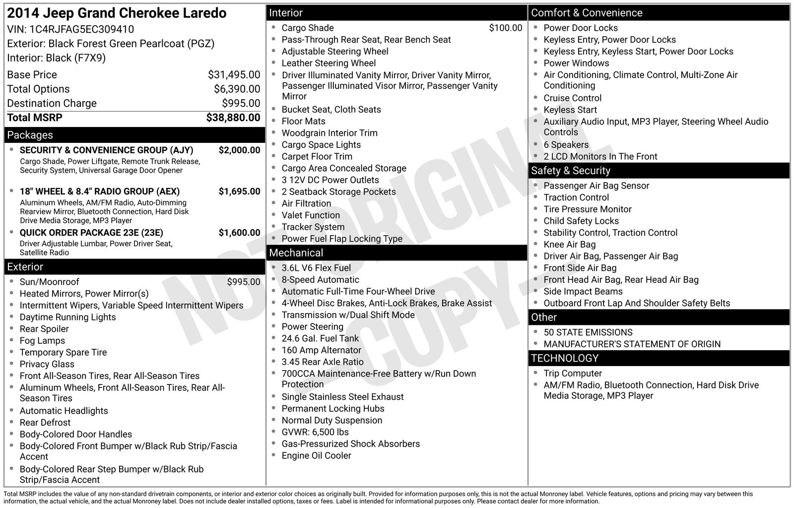 Thumbnail: 2014 Jeep Grand Cherokee - 8