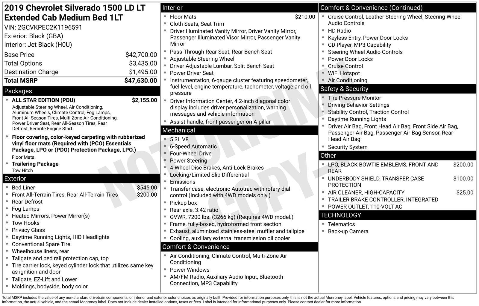 Thumbnail: 2019 Chevrolet Silverado 1500 - 4