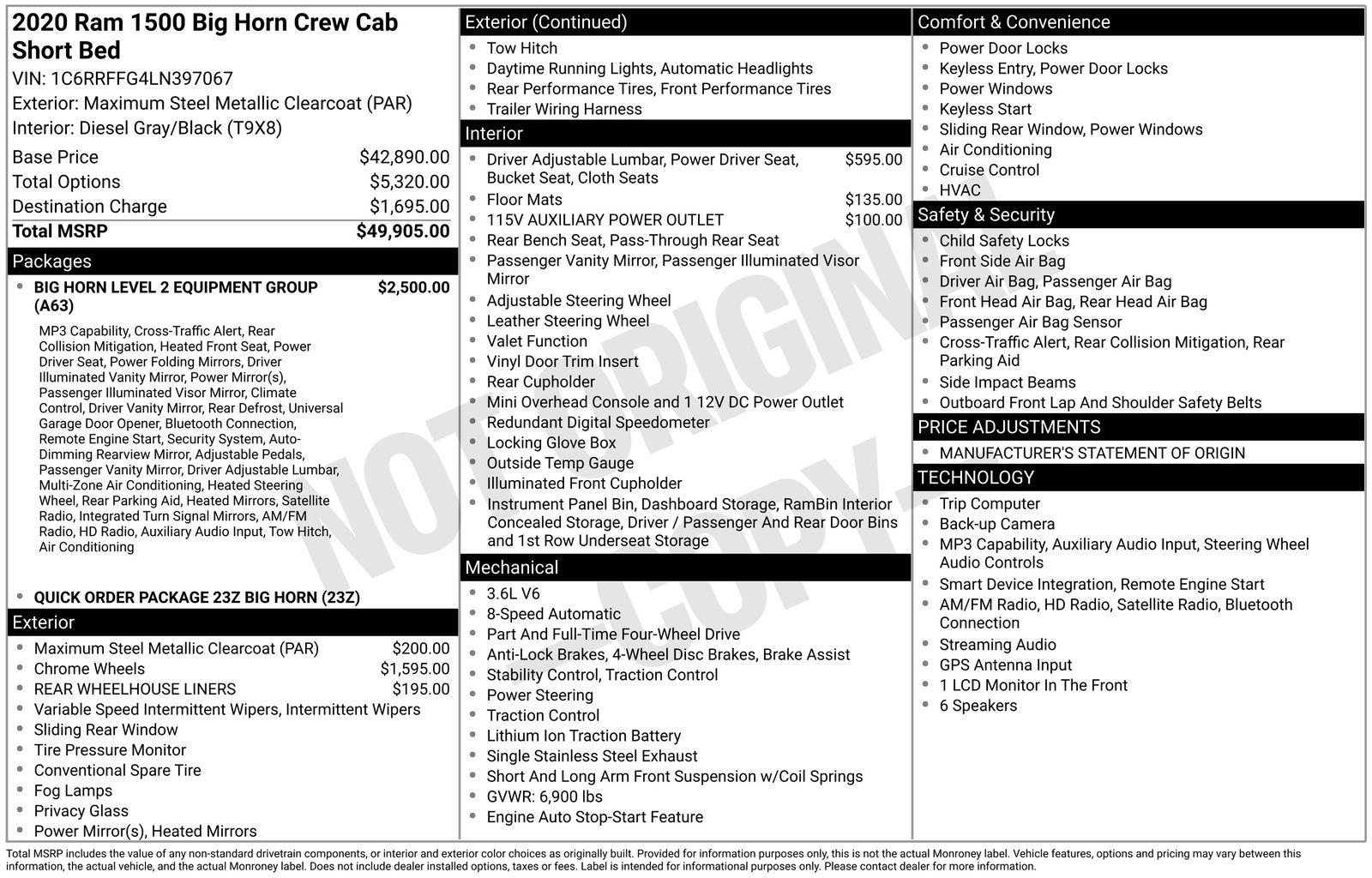 Thumbnail: 2020 RAM 1500 - 4
