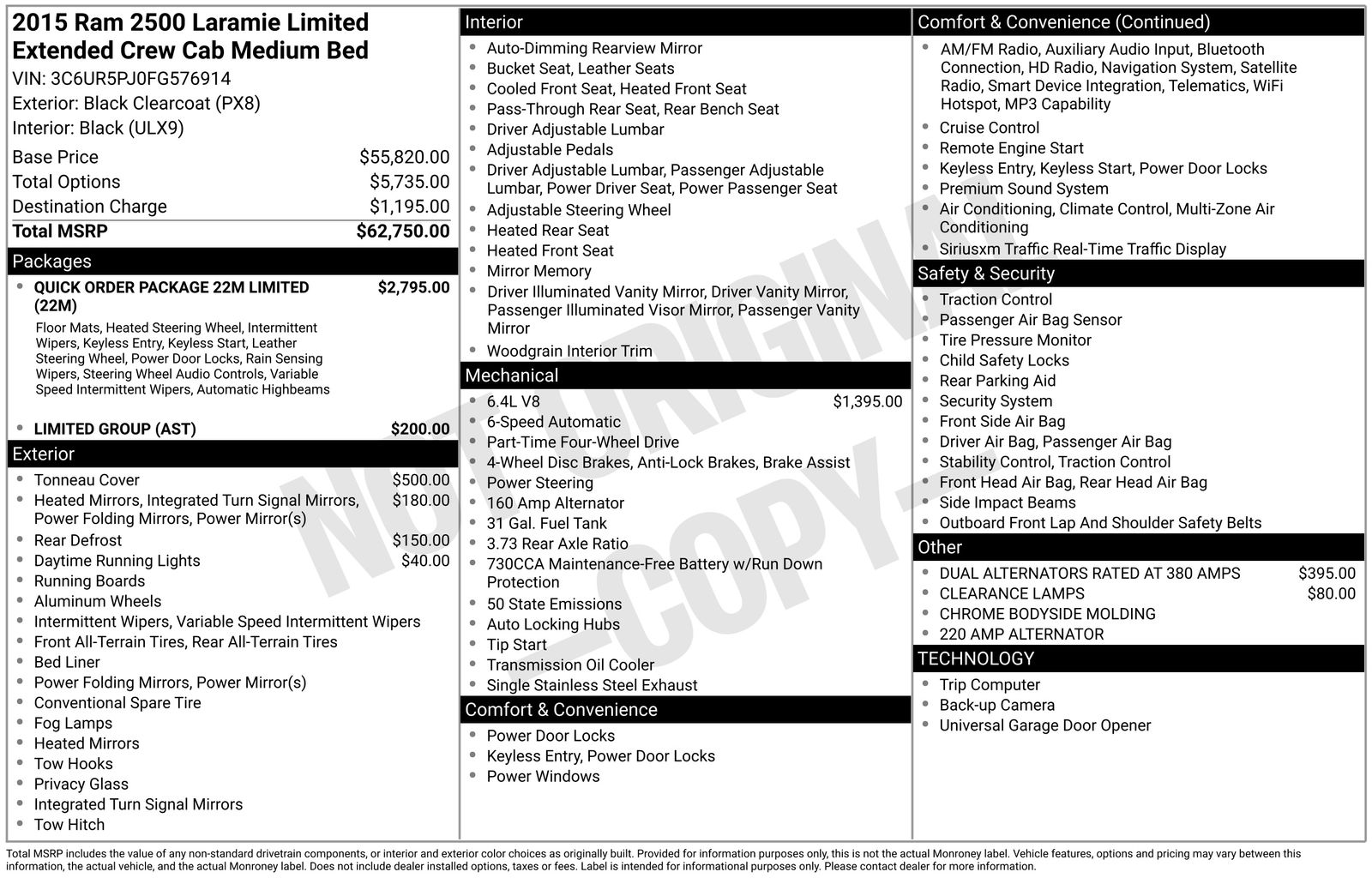 Thumbnail: 2015 RAM 2500 - 4