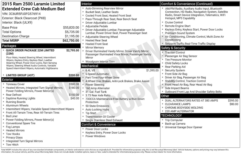 Used 2015 Ram 2500 Laramie Longhorn Truck