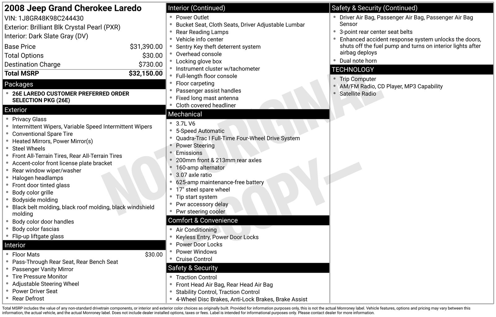 Thumbnail: 2008 Jeep Grand Cherokee - 8