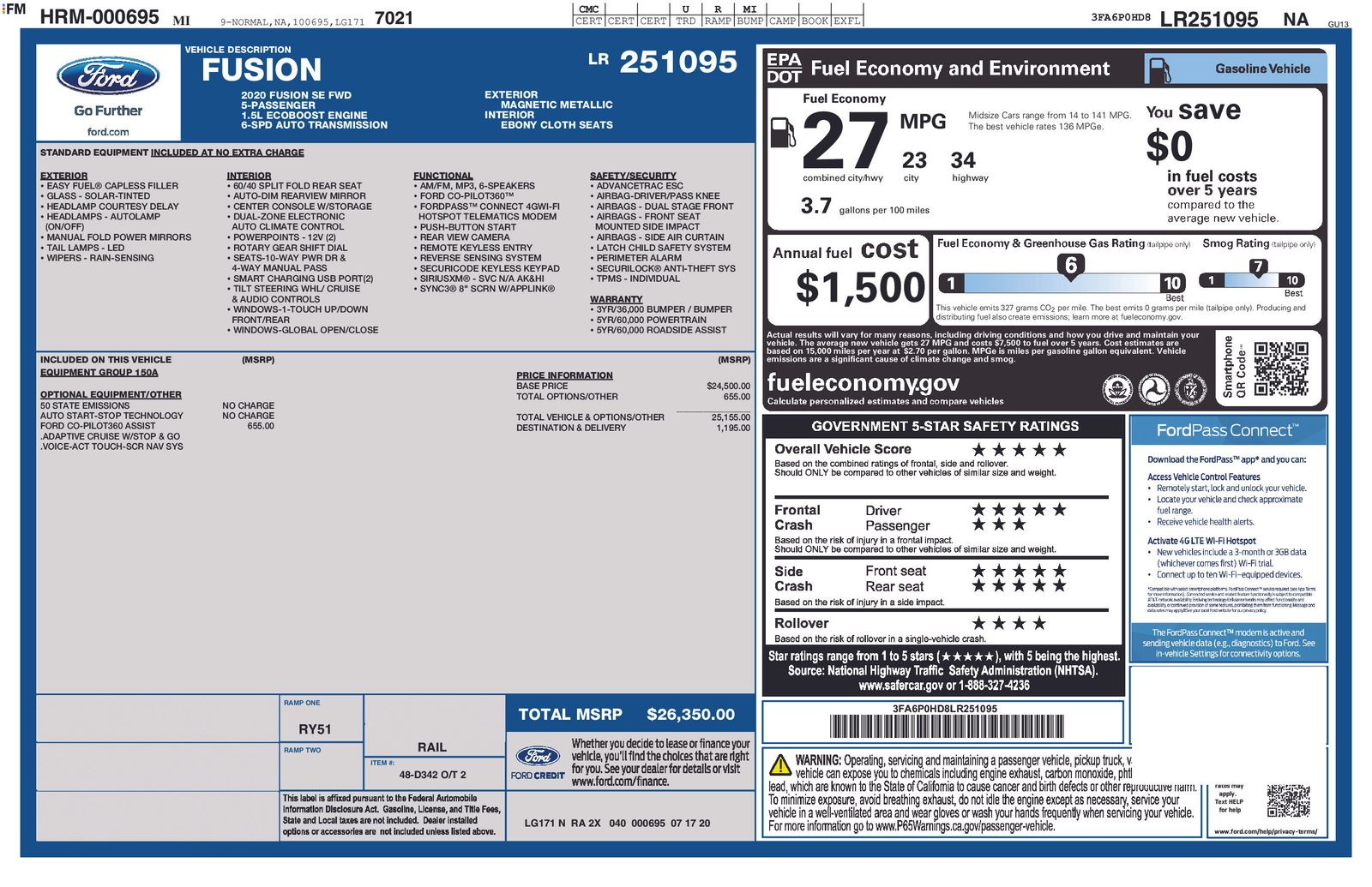 Thumbnail: 2020 Ford Fusion - 4