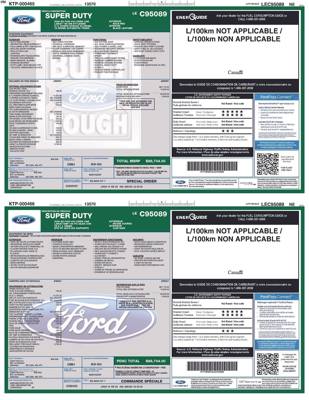 Used 2020 Ford F-250SD Lariat Truck