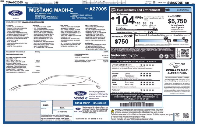 2025 Ford Mustang Mach-E Premium CROSSOVERS