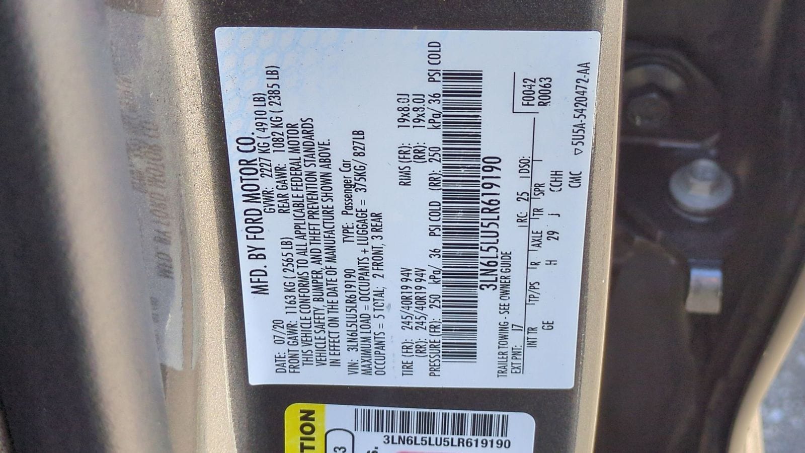 Thumbnail: 2020 Lincoln MKZ - 42