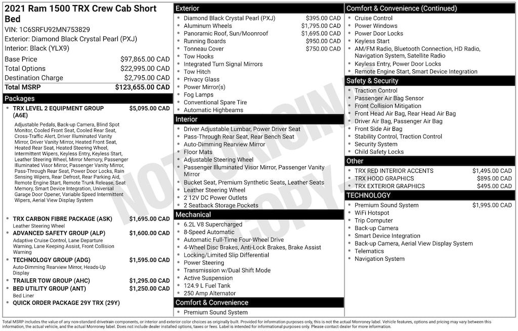 Used 2021 Ram 1500 TRX Truck
